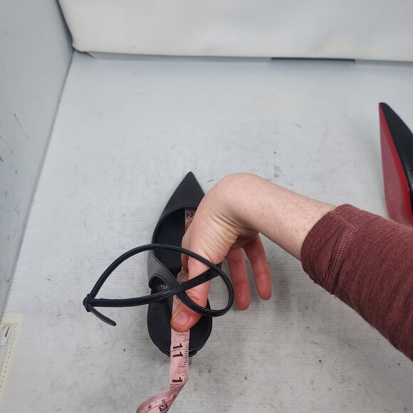 Christian Louboutin Black Strappy Condora Leather Heel Shoe - Picture 11 of 11